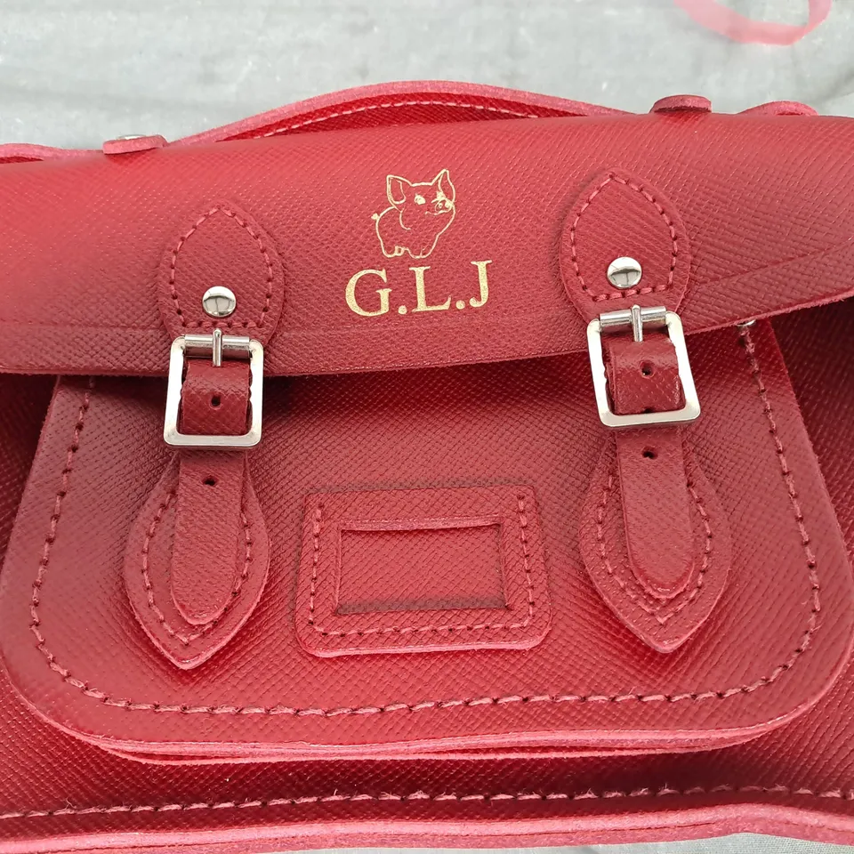 CAMBRIDGE SATCHEL COMPANY BAG IN RED G. L. J