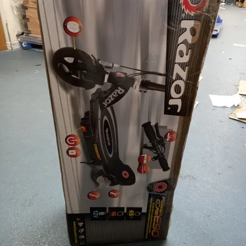 BOXED RAZOR POWERCORE E90 ELECTRIC SCOOTER IN BLACK - COLLECTION ONLY