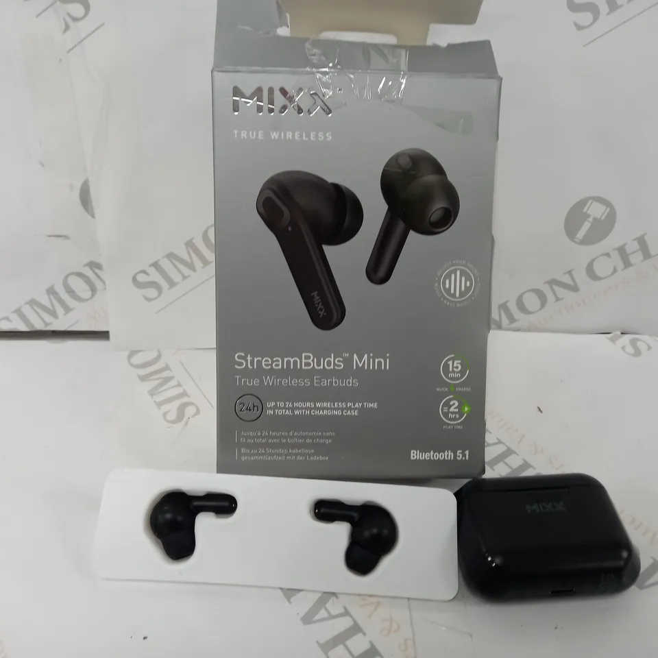 BOXED MIXX STREAMBUDS MINI TRUE WIRELESS EARBUDS