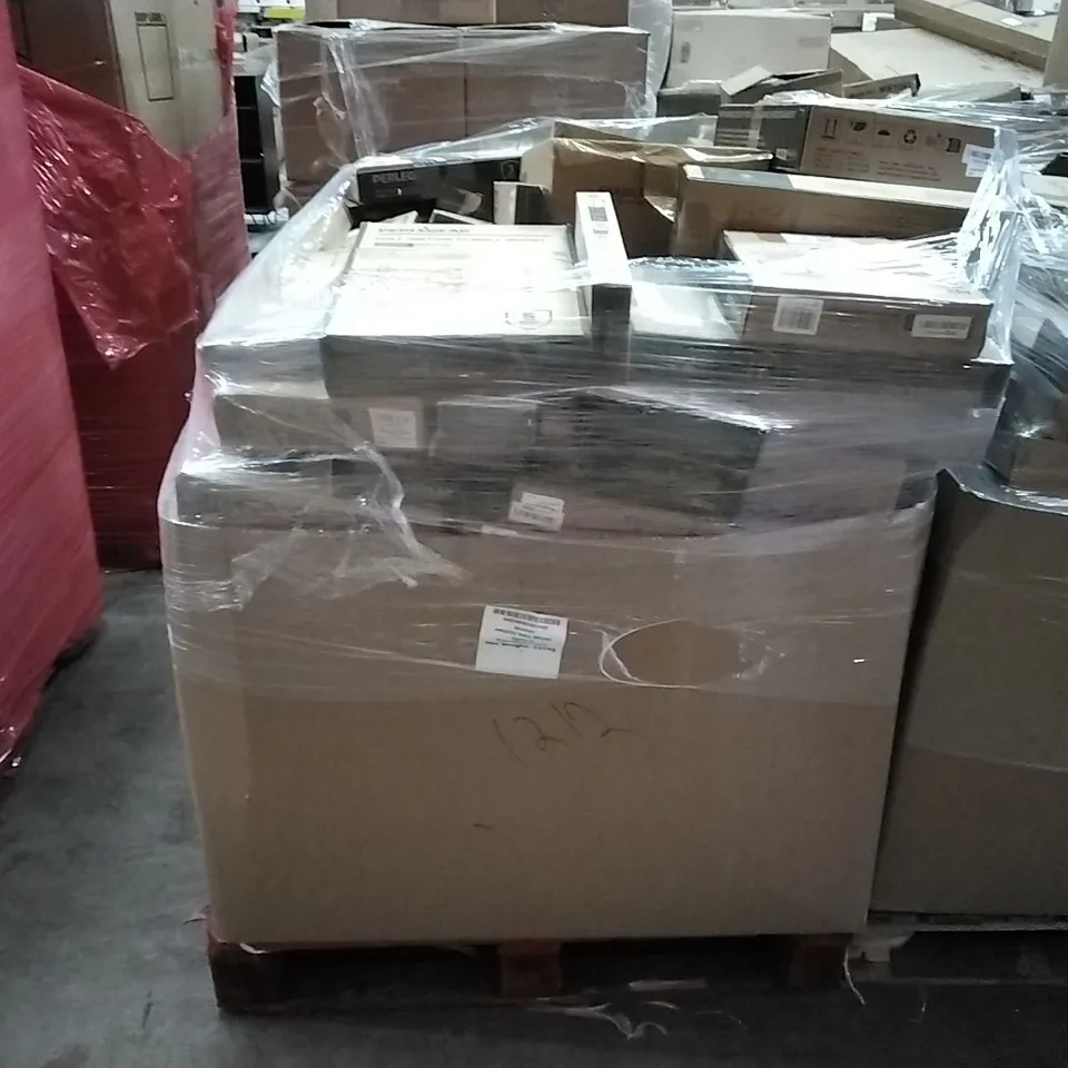 PALLET TO CONTAIN A LARGE QUANTITY TV AND MONITOR WALL/DESK MOUNTS AND BRACKETS // BRANDS AND SIZES VARY