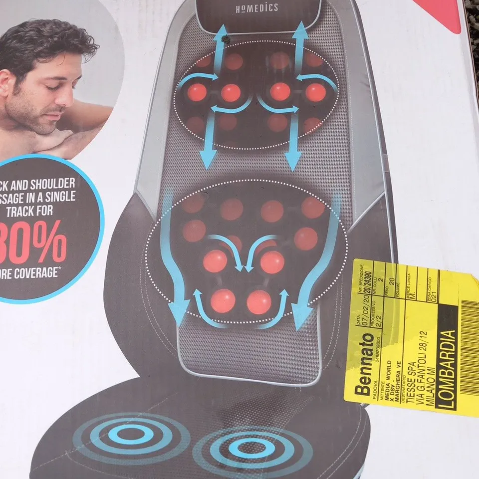 BOXED HOMEDICS SHIATSU MAX 2.5 BACK AND SHOULDER MASSAGER WITH HEAT CBS-2170-EU