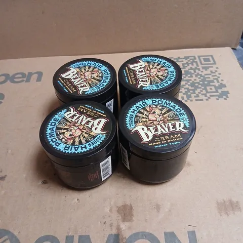 BOX OF APPROXIMATELY 45 X BEAVER CREAM HAIR POMADE 110G