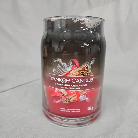 YANKEE CANDLE SIGNATURE COLLECTION LARGE JAR CANDLE – SPARKLING CINNAMON