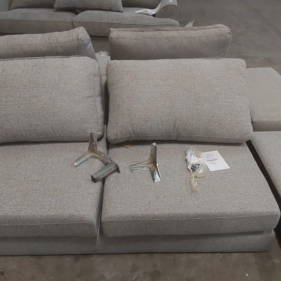 DESIGNER FABRIC MODULAR SOFA PARTS - PARTS ONLY (2 ITEMS)