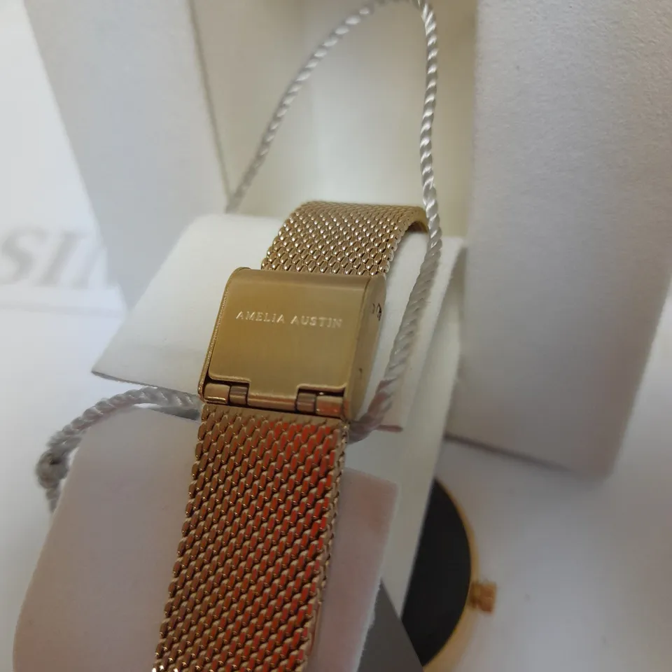 AMELIA AUSTIN BICYCLE LADIES SMART WATCH WITH ROSE GOLD MILANESE STRAP RRP £279