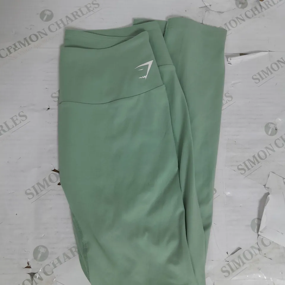 GYMSHARK LEGGINGS IN PALE GREEN SIZE XL