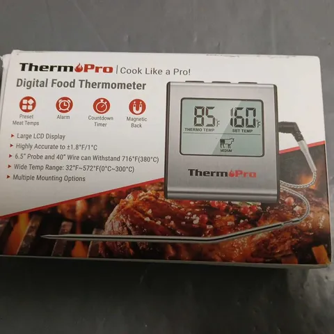 BOXED THERMPRO DIGITAL FOOD THERMOMETER