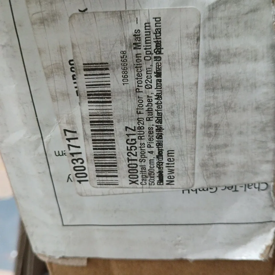 CAPITAL SPORTS FLOOR PROTECTOR MATS – 4-PIECE SET, BLACK FOAM MATS