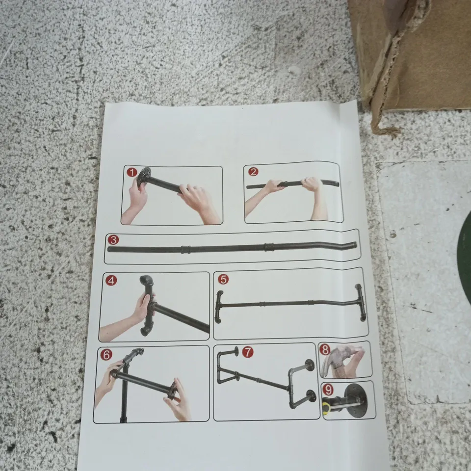 WALL MOUNTED CLOTHES RAIL – BOXED 