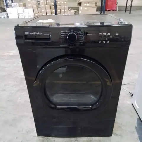 RUSSELL HOBBS FREESTANDING 10KG CONDENSER TUMBLE DRYER IN BLACK -COLLECTION ONLY-