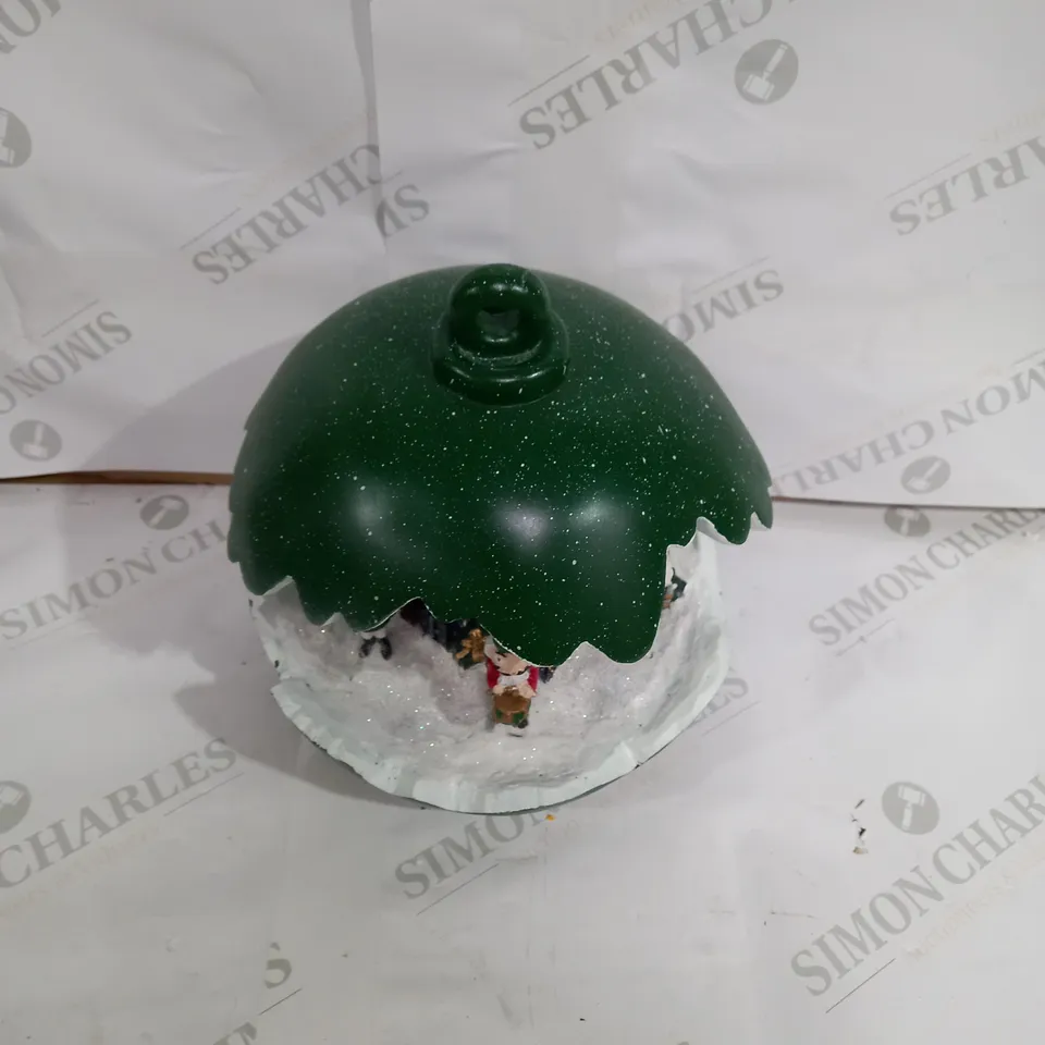 SANTAS EXPRESS PRE-LIT SPHERE WITH CHRISTMAS CHARACTER SCENE