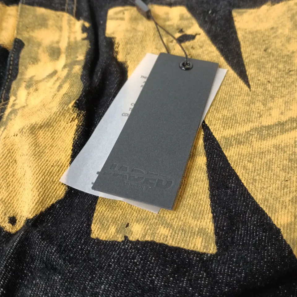 JADED "LDN" BLACK JEANS SMALL TAGGED