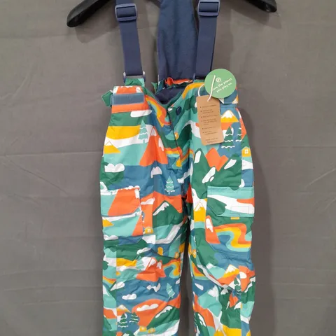 FRUGI SNOW AND SKI SALOPETTES IN ALPINE ADVENTURES SIZE 3-4YRS