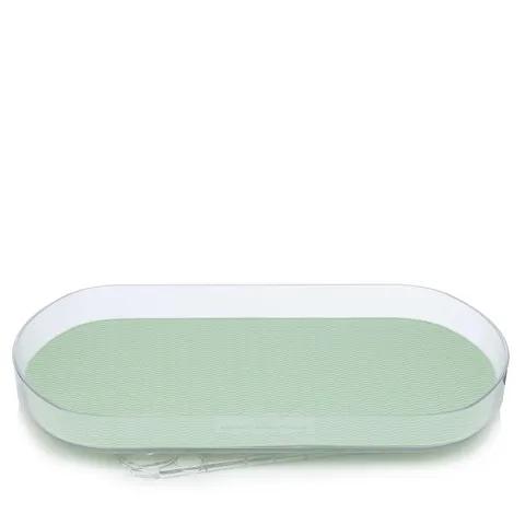 COOK'S ESSENTIALS RECTANGULAR SMART SPIN TURNTABLE - GREEN
