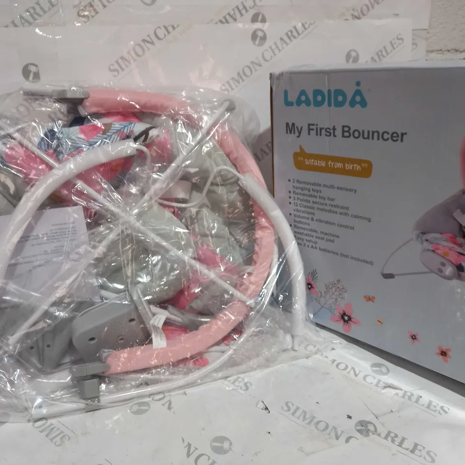 LADIDA MY FIRST BABY BOUNCER WITH SOOTHING MUSIC AND VIBRATION