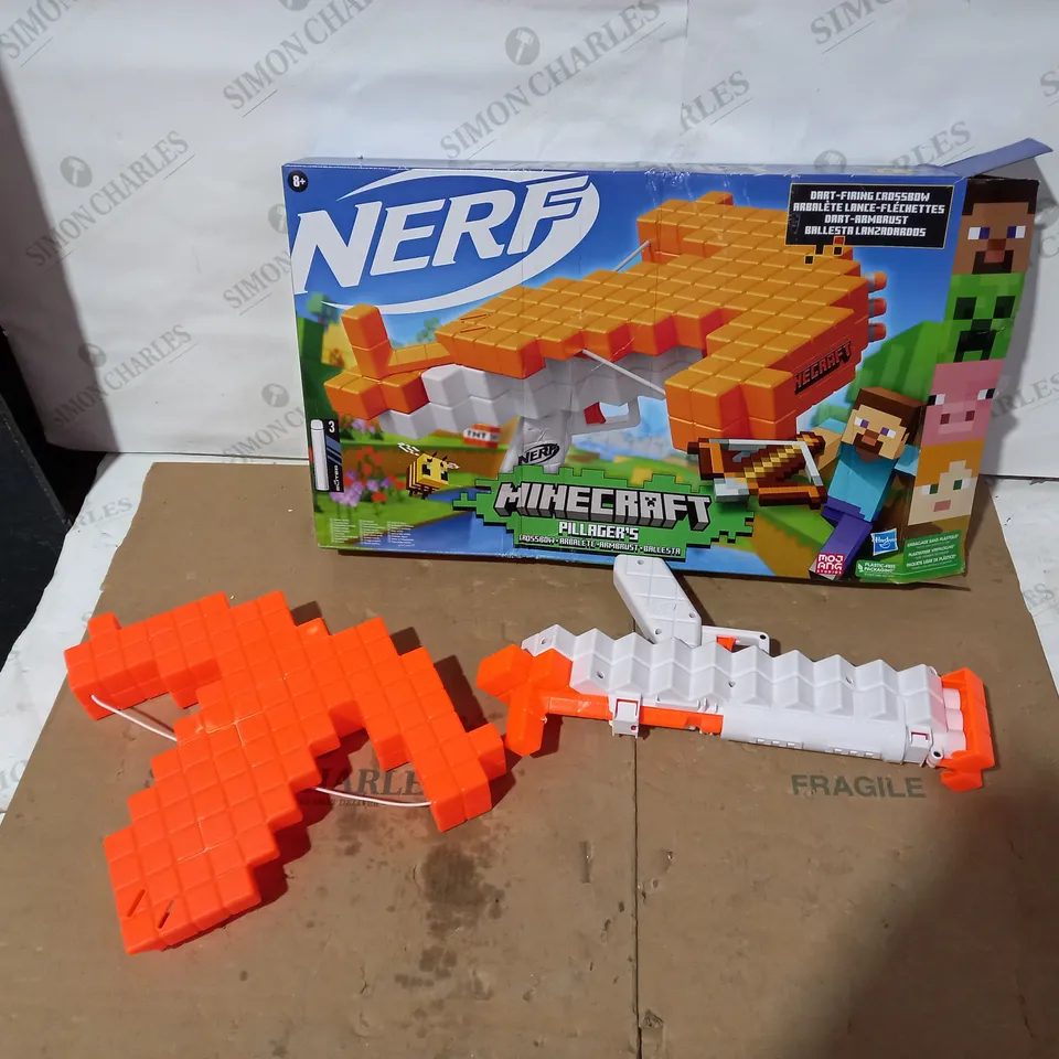 BOXED NERF MINECRAFT PILLAGER'S CROSSBOW RRP £25.99