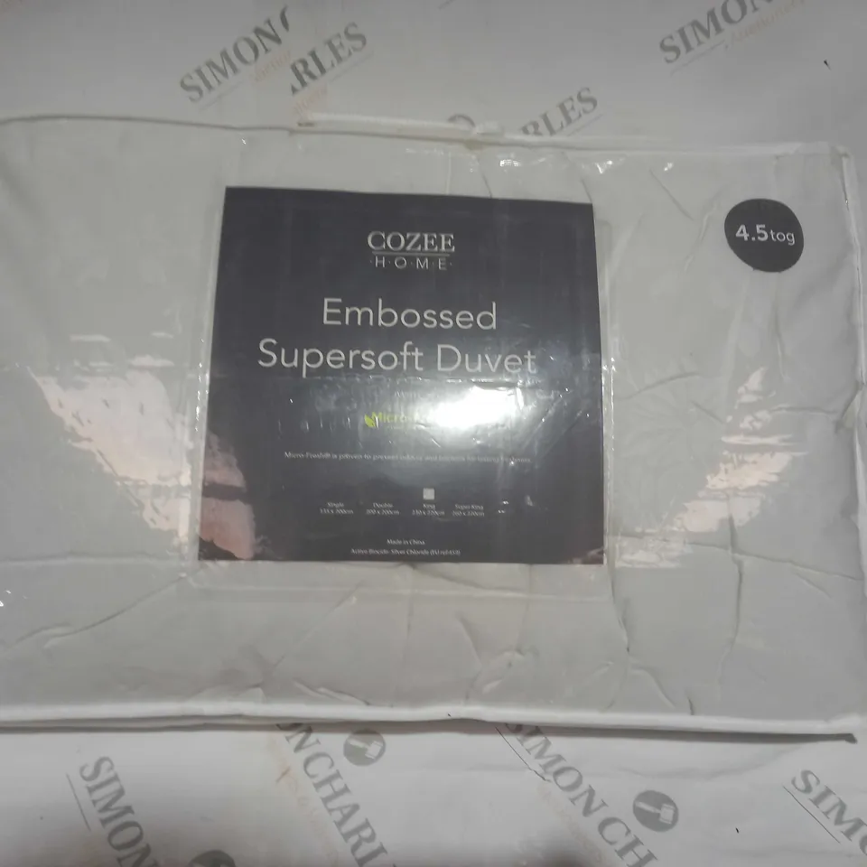 EMBOSSED DUVET KING SIZE