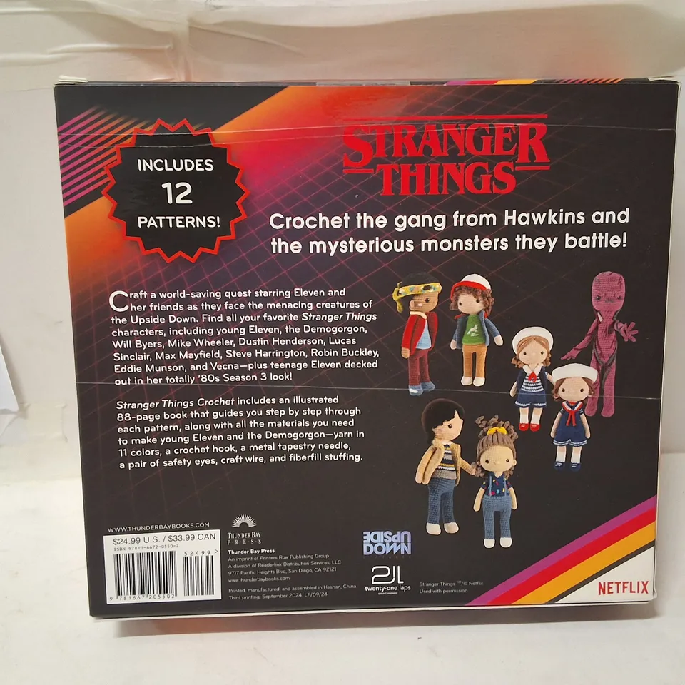 STRANGER THINGS CROCHET KIT – 12 PATTERNS (YARN & INSTRUCTIONS)