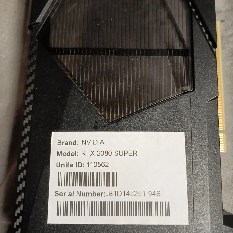 NVIDIA RTX 2080 SUPER GRAPHICS CARD