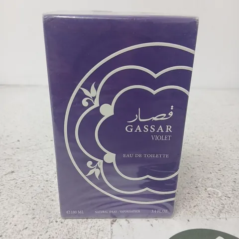 BOXED AND SEALED GASSAR VIOLET EAU DE TOILETTE 100ML