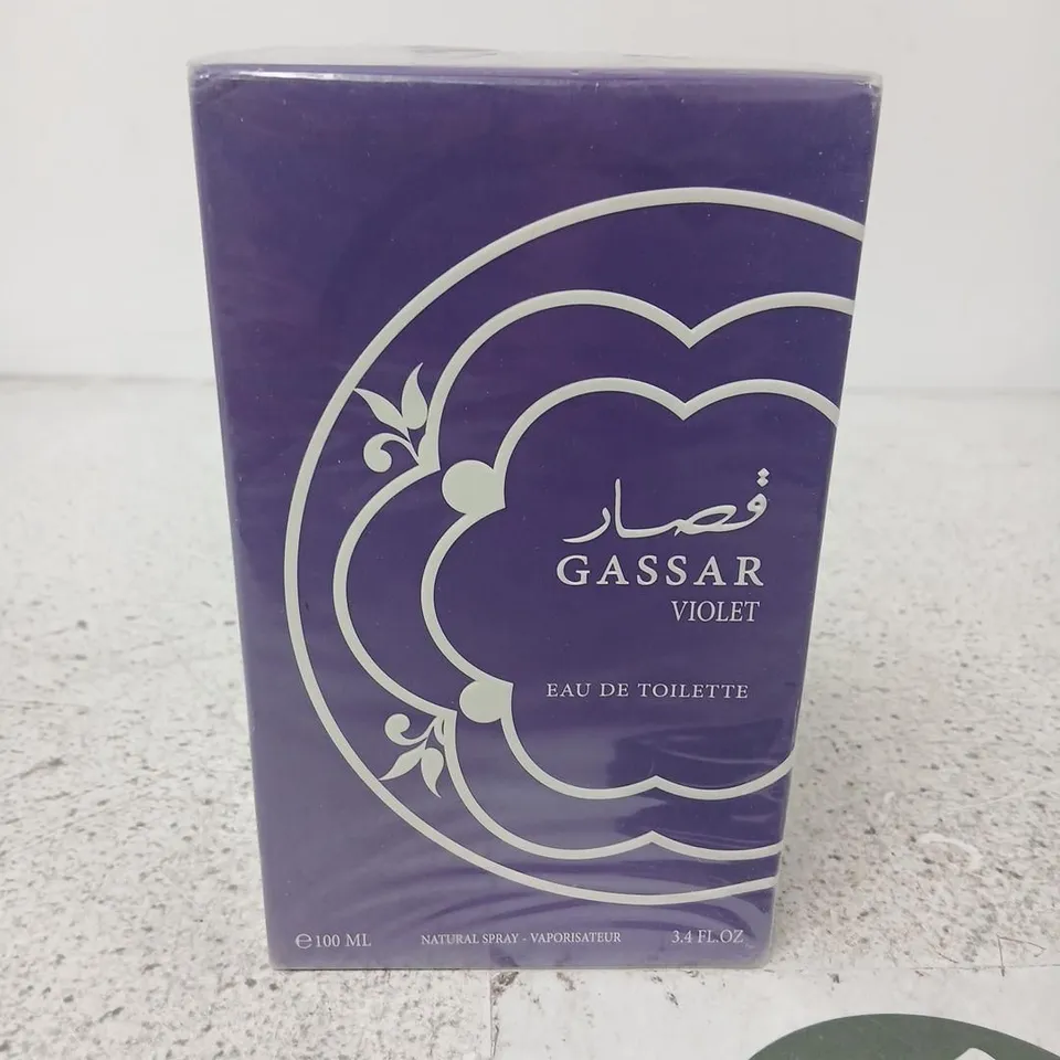 BOXED AND SEALED GASSAR VIOLET EAU DE TOILETTE 100ML