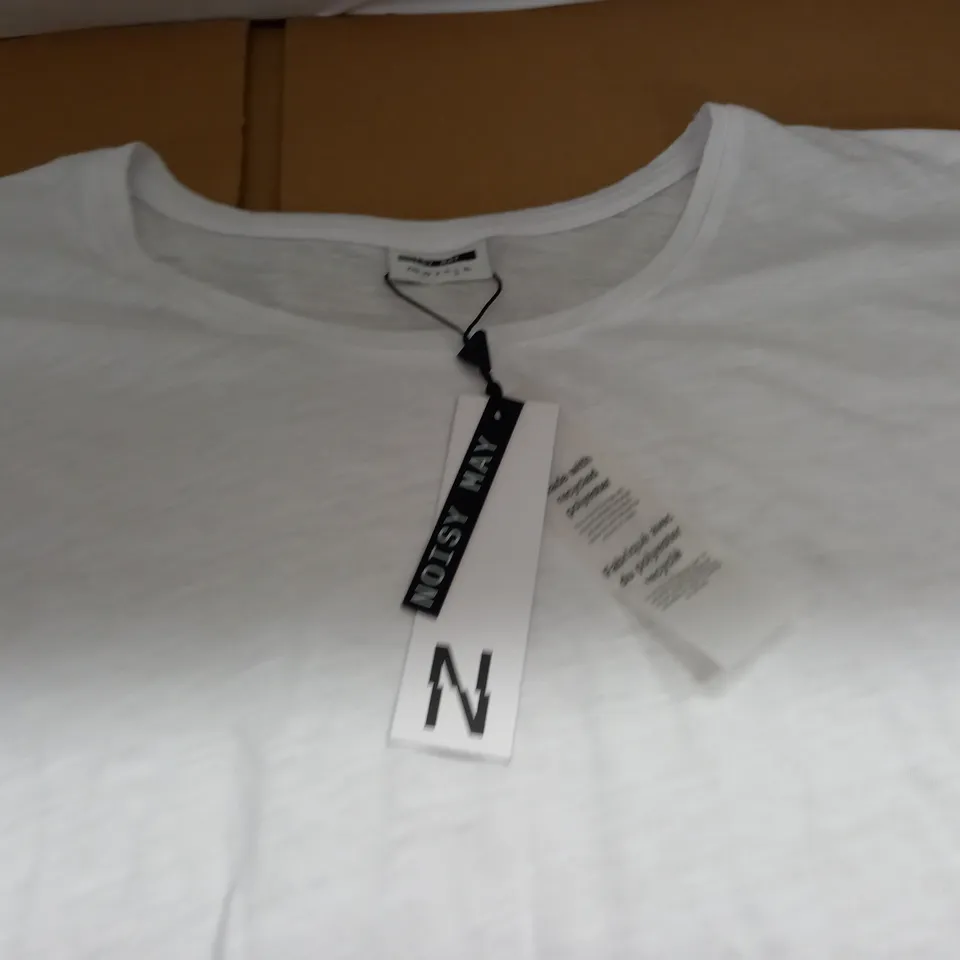 NOISY MAY WHITE VEST - L