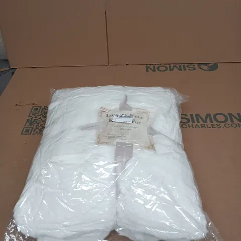 LUXURY FAUX RABBIT FUR SUPER SOFT THROW BLANKET