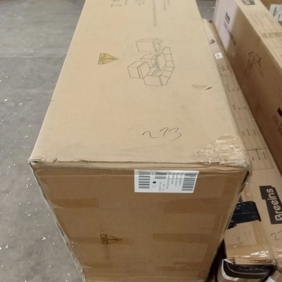 BOXED ANTIGUA OUTDOOR SOFA PARTS AND STOOL // NO TABLE, PART 1 OF 3 ONLY (1 BOX)