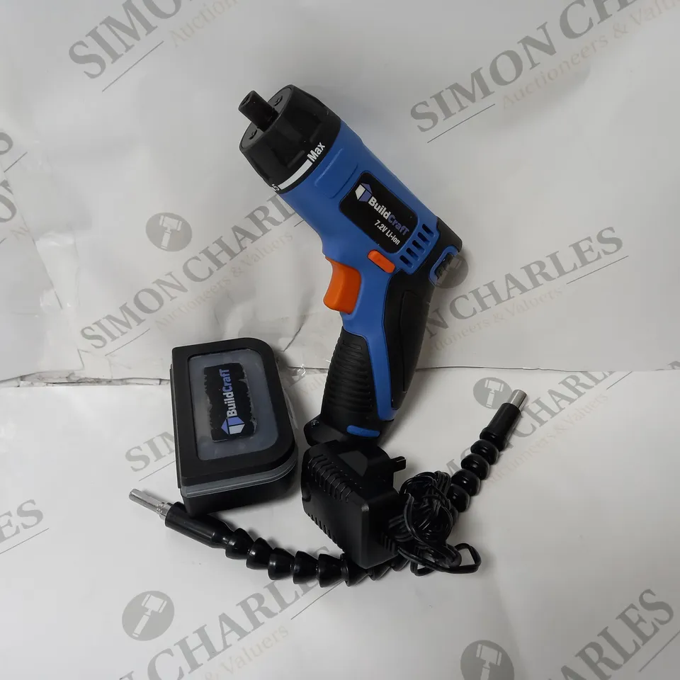 BOXED BUILDCRAFT 7.2V RECHARGABLE CORDLESS SCREWDRIVER  RRP £39.99