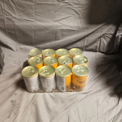 PACK OF 12 TINS OF CHICKPEAS