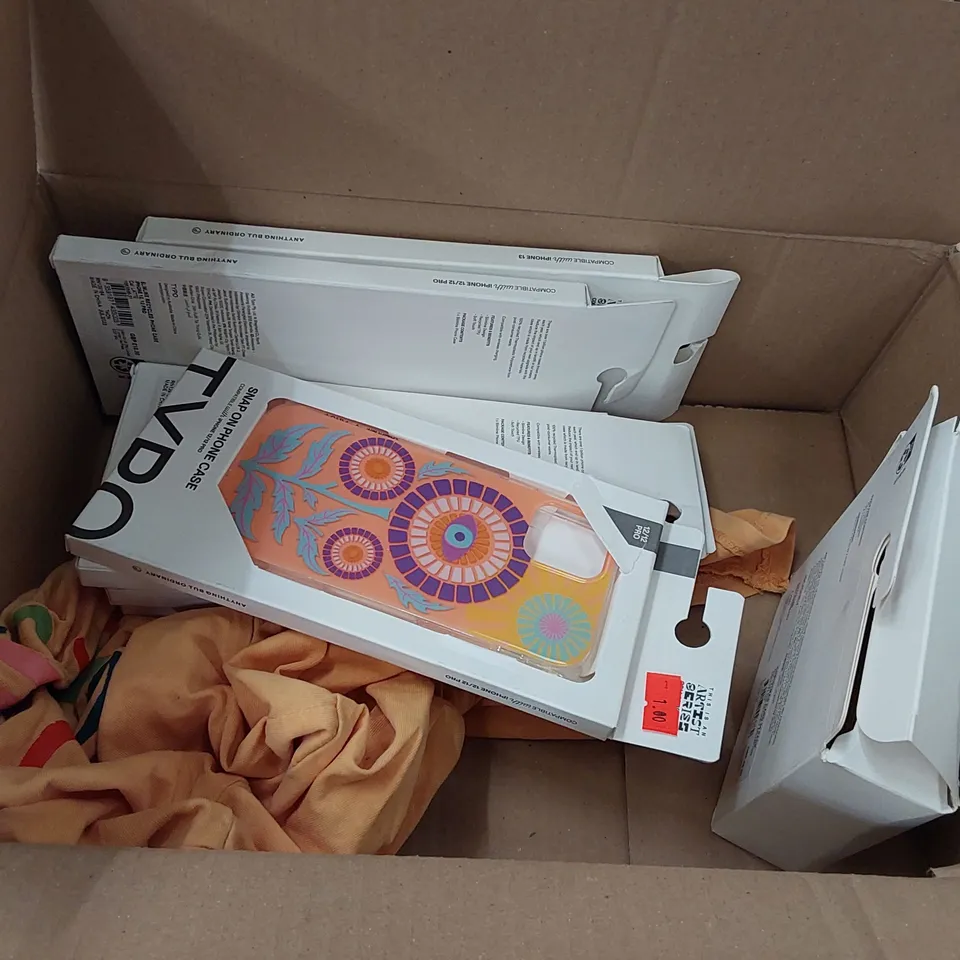 PALLET OF ASSORTED CONSUMER AND HOUSEHOLD PRODUCTS TO INCLUDE; DENIM JEAN SHORTS, TRAVEL PILLOW, PHONE CASES, WOMEN'S CROP COAT, DOG HARNESSES, CHRISTMAS CARDS ECT.