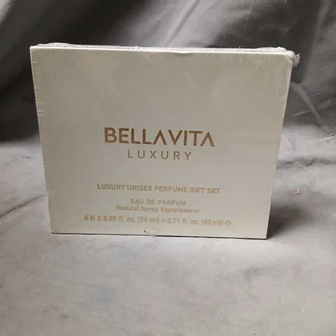 BOXED BELLAVITA LUXURY UNISEX PERFUME GIFT SEY 4 X 20ML