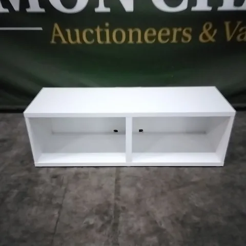 DESIGNER OPEN COMPARTMENT TV UNIT - WHITE