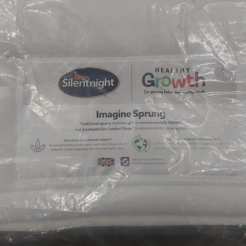 QUALITY BAGGED SILENTNIGHT HEALTHY GROWTH IMAGINE TRADITIONAL SPRUNG 3FT SINGLE MATTRESS 