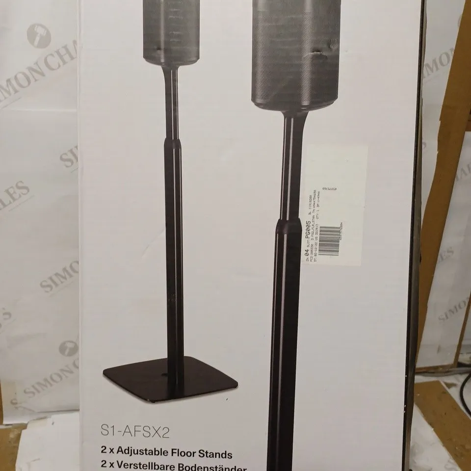 FLEXSON ADJUSTABLE FLOOR STAND PAIR SONOS ONE - BLACK 