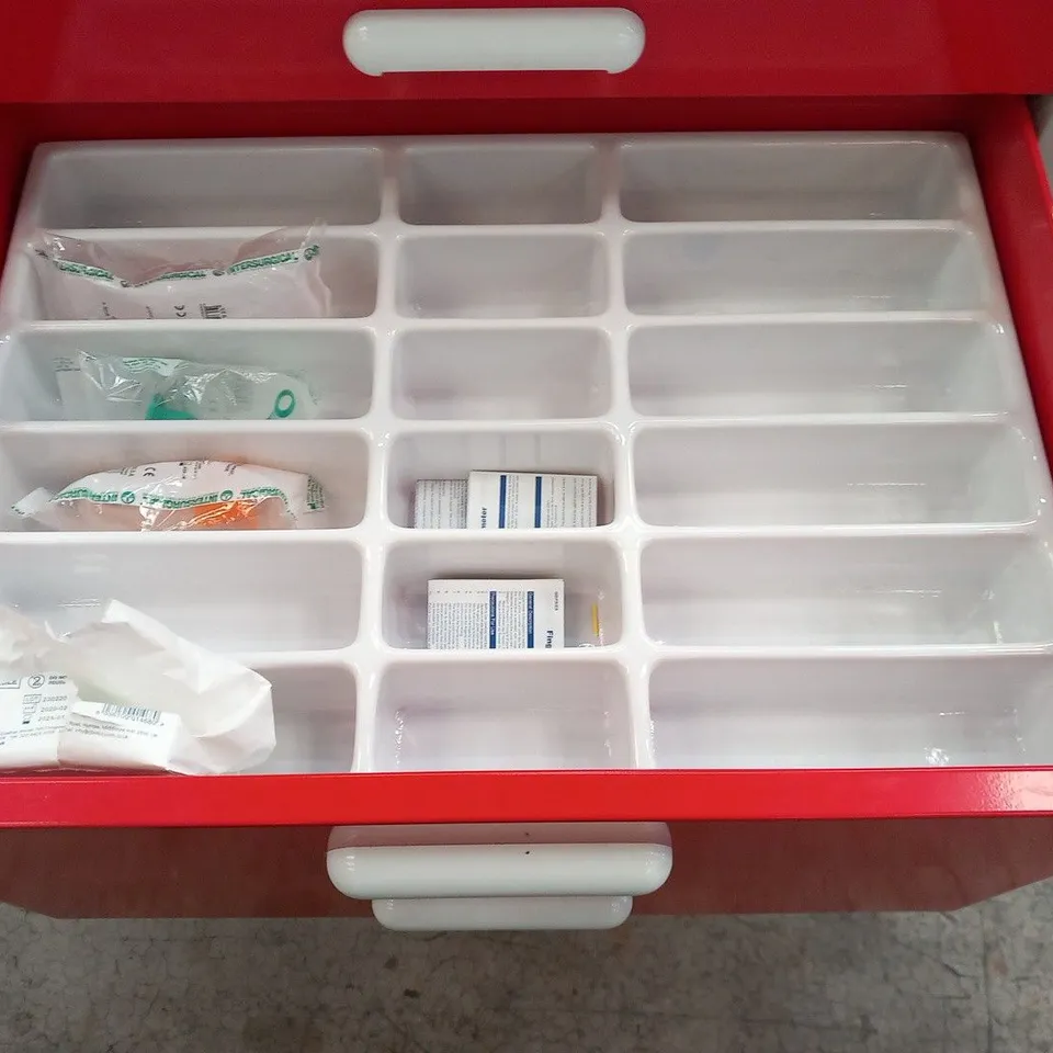 MEDISCO 4 DRAWER MOBILE UNIT(STOCKED WITH MEDICAL SUPPLIES)