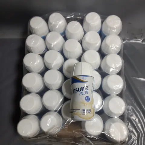 LOT OF APPROX 30 ENSURE PLUS VANILLA NUTRITION DRINKS 200ML