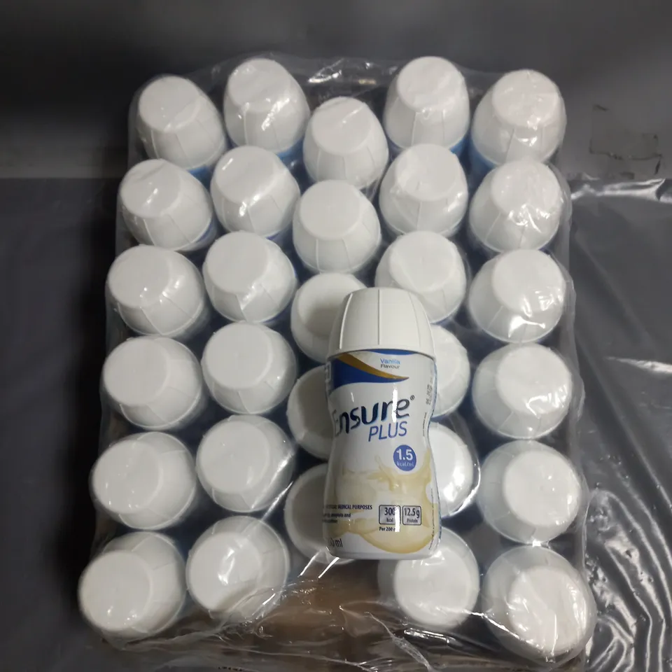 LOT OF APPROX 30 ENSURE PLUS VANILLA NUTRITION DRINKS 200ML 