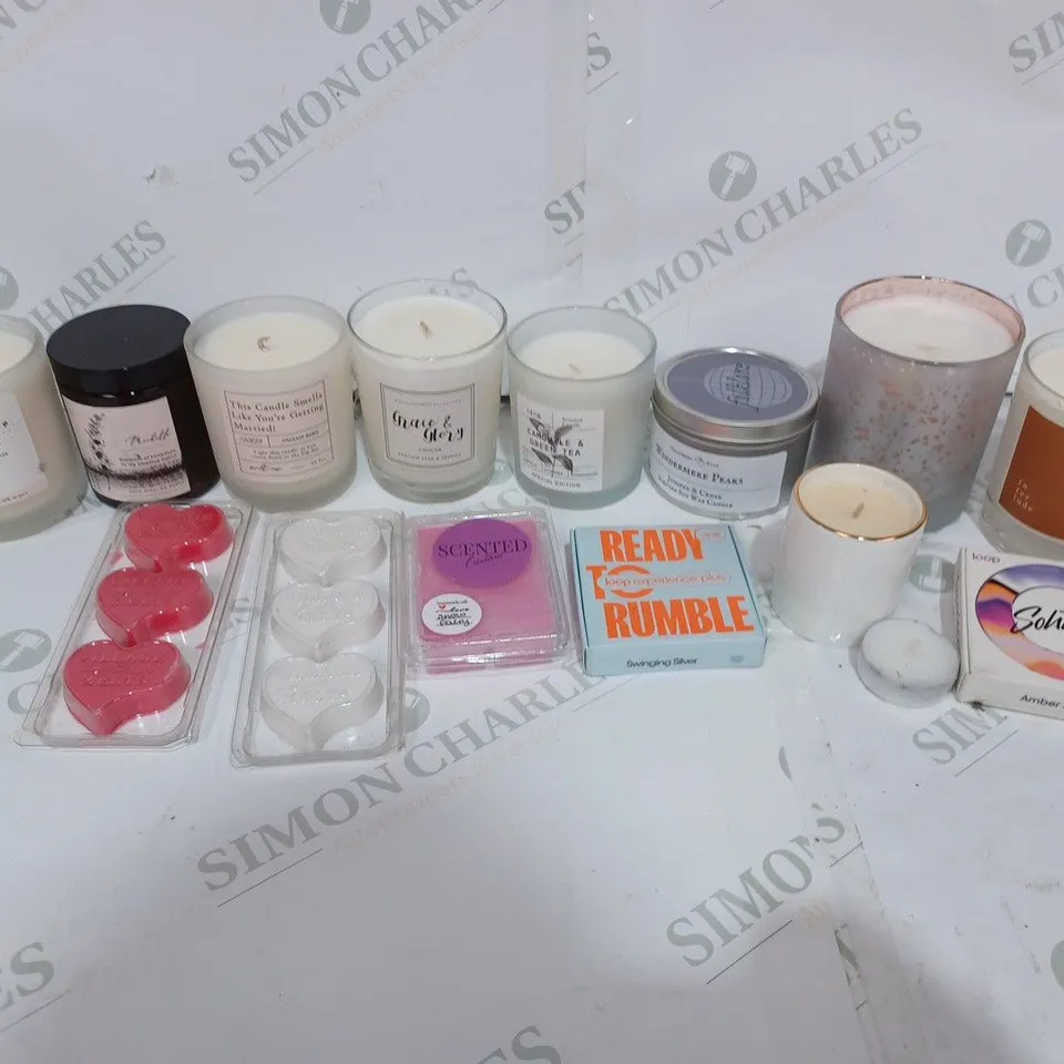 BOX TO CONTAIN APPROX. 15 X ASSORTED SCENTED & RELATION PRODUCTS. INCLUDES CANDLES & WAX MELTS - COLLECTION ONLY
