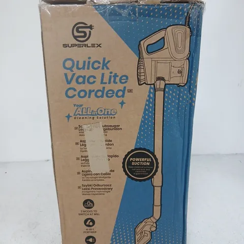 SUPERLEX QUICK VAC LITE CORDED VACUUM CLEANER