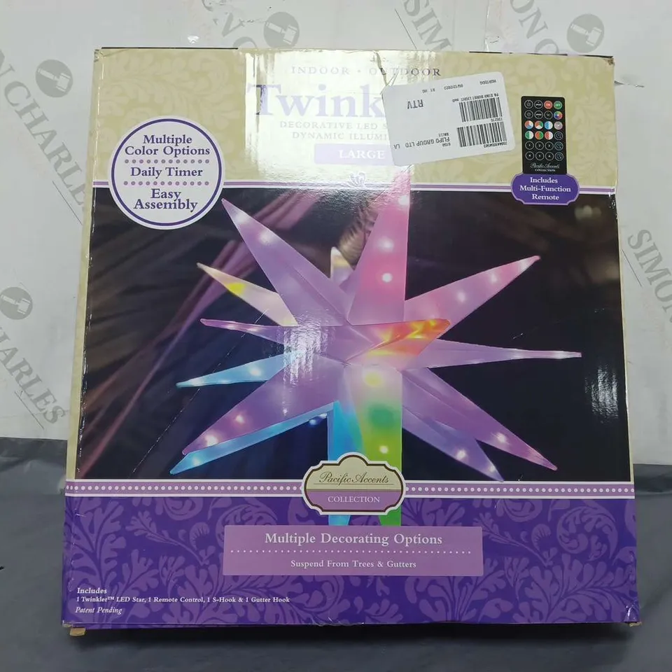 BOXED PACIFIC ACCENTS STAR BURST LIGHT