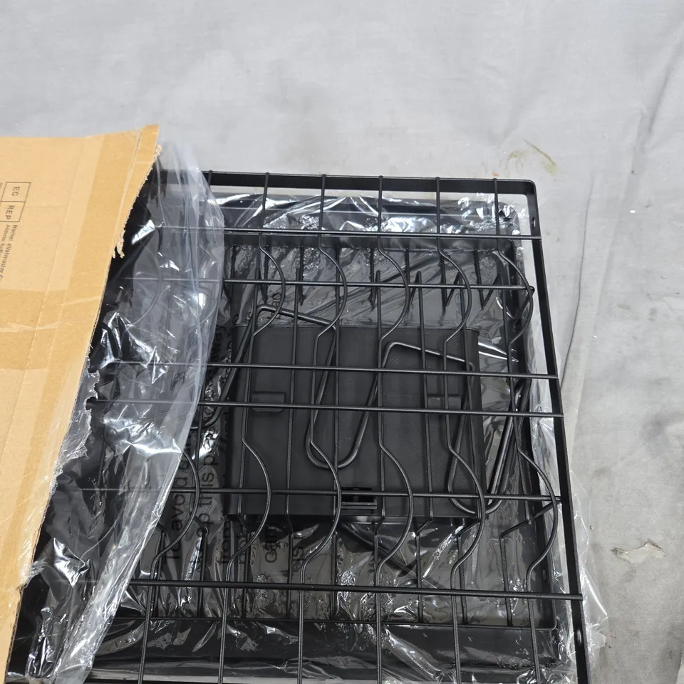 TWO-TIER BLACK DISH RACK