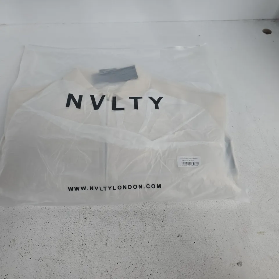 BAGGED NVLTY AVIATOR JACKET IN IVORY - MED