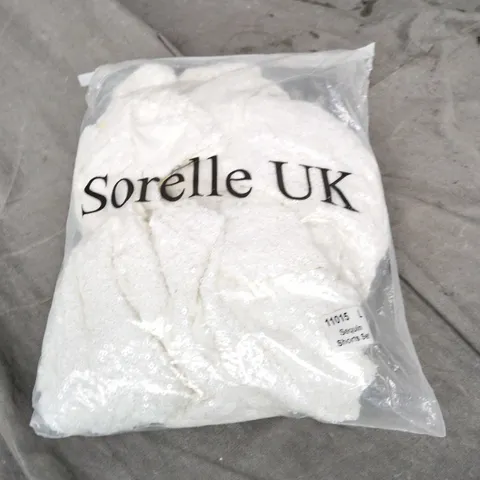 SORELLE UK SEQUINS SHORTS SET – SIZE L