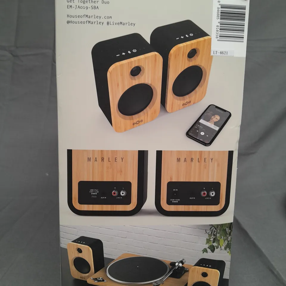 BOXED HOUSE OF MARLEY GET TOGETHER DUO SPEAKERS