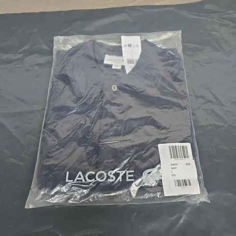 LACOSTE POLO IN NAVY SIZE US L