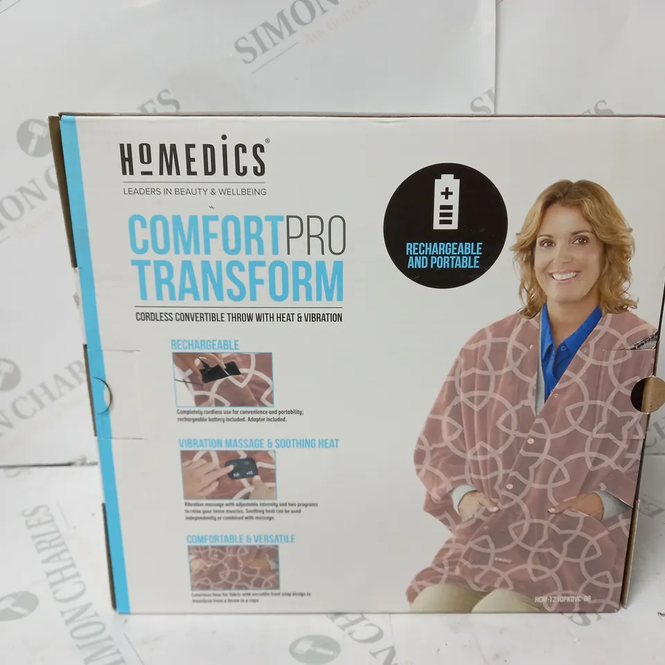 OUTLET HOMEDICS COMFORT PRO HEATED TRANSFORM THROW