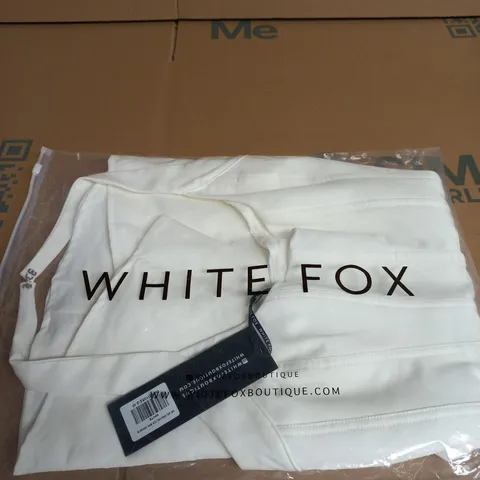 WHITE FOX WE BELONG HALTER MINI DRESS β WHITE, SIZE M
