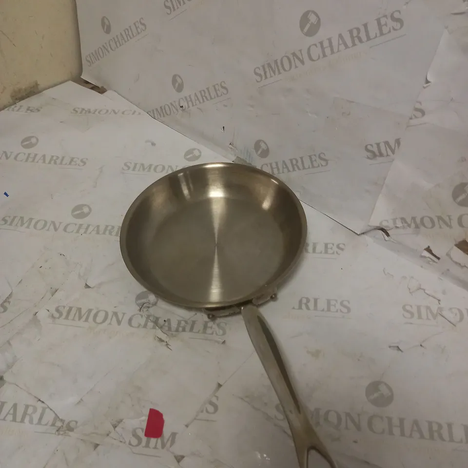 MAUVIEL M'URBAN 3 TRI-PLY BRUSHED STAINLESS STEEL FRYING PAN WITH CAST STAINLESS STEEL HANDLES,