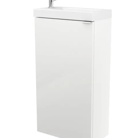 BOXED FREE STANDING CLOAKROOM BASIN CABINET 44X79X23CM